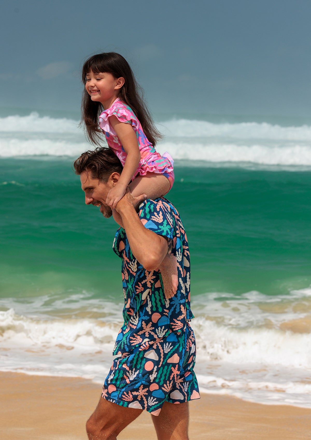 Palm Springs Little Girls Rashie - Father & Daughter Set