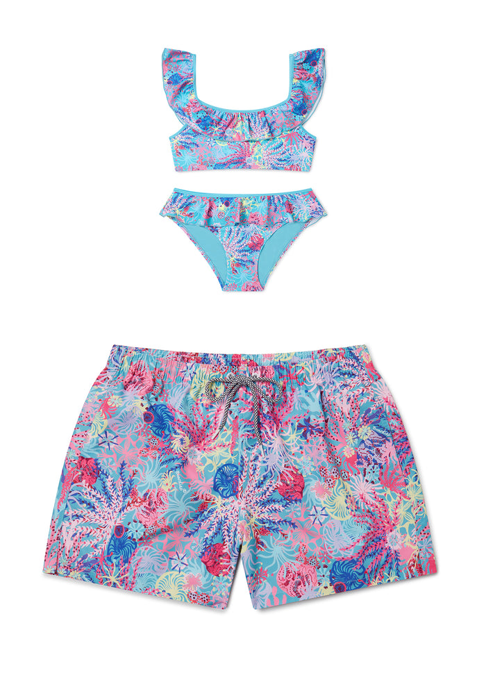 Coral Older Girls Bikini - Mother & Daughter Set