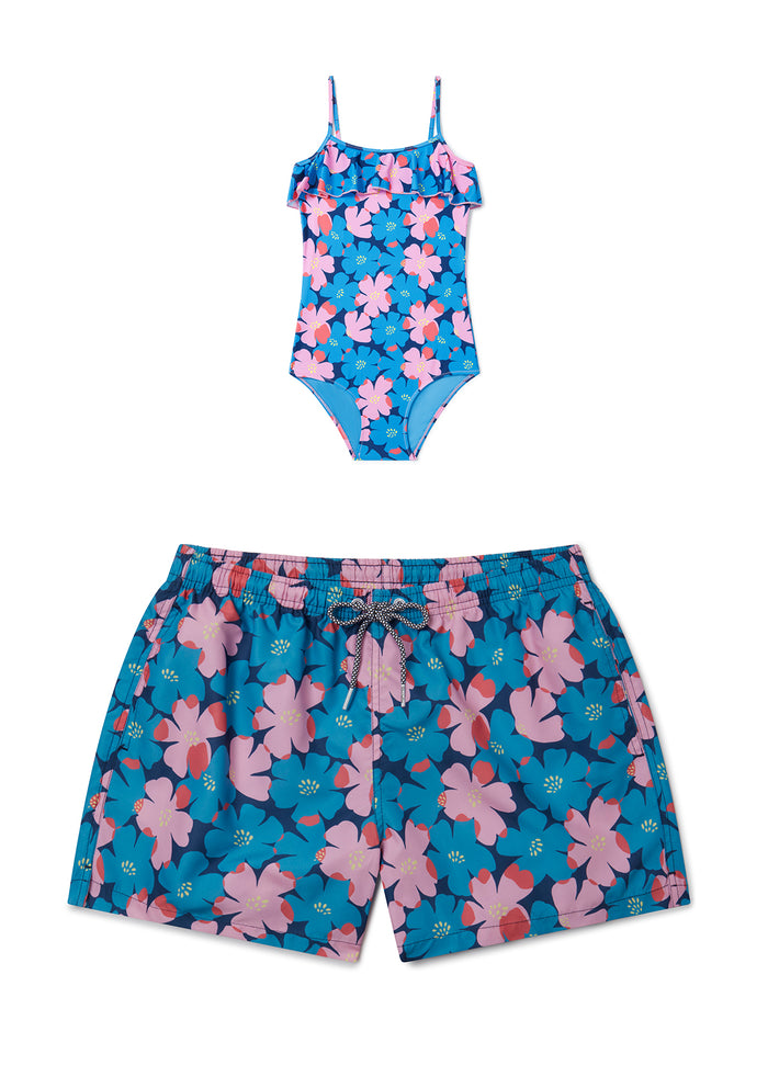 Sully Floral Older Girls Swimsuit - Mother & Daughter Set