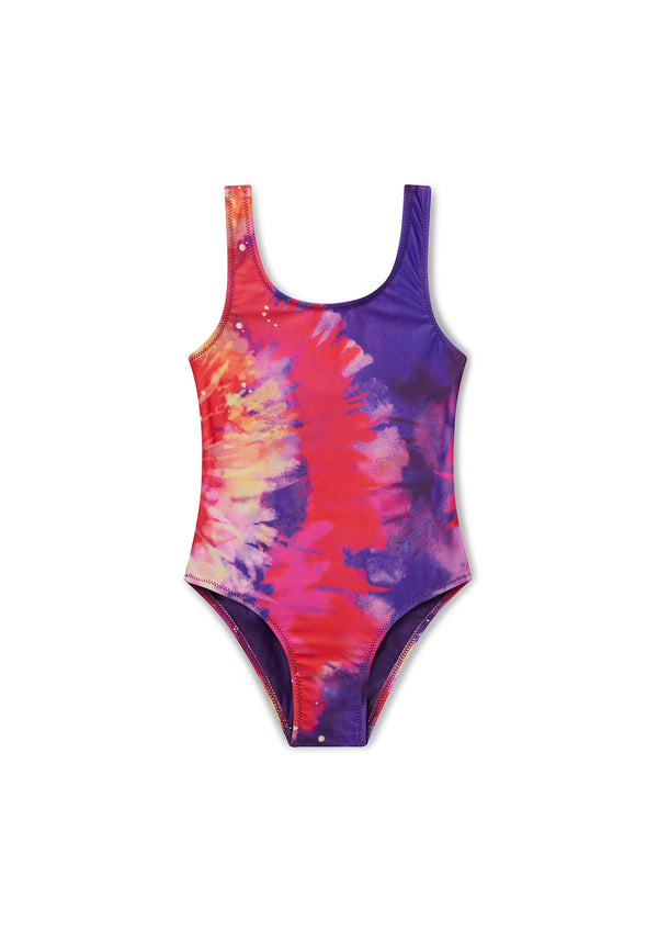Boardies® Girls Bright Tie Dye Classic Swimsuit