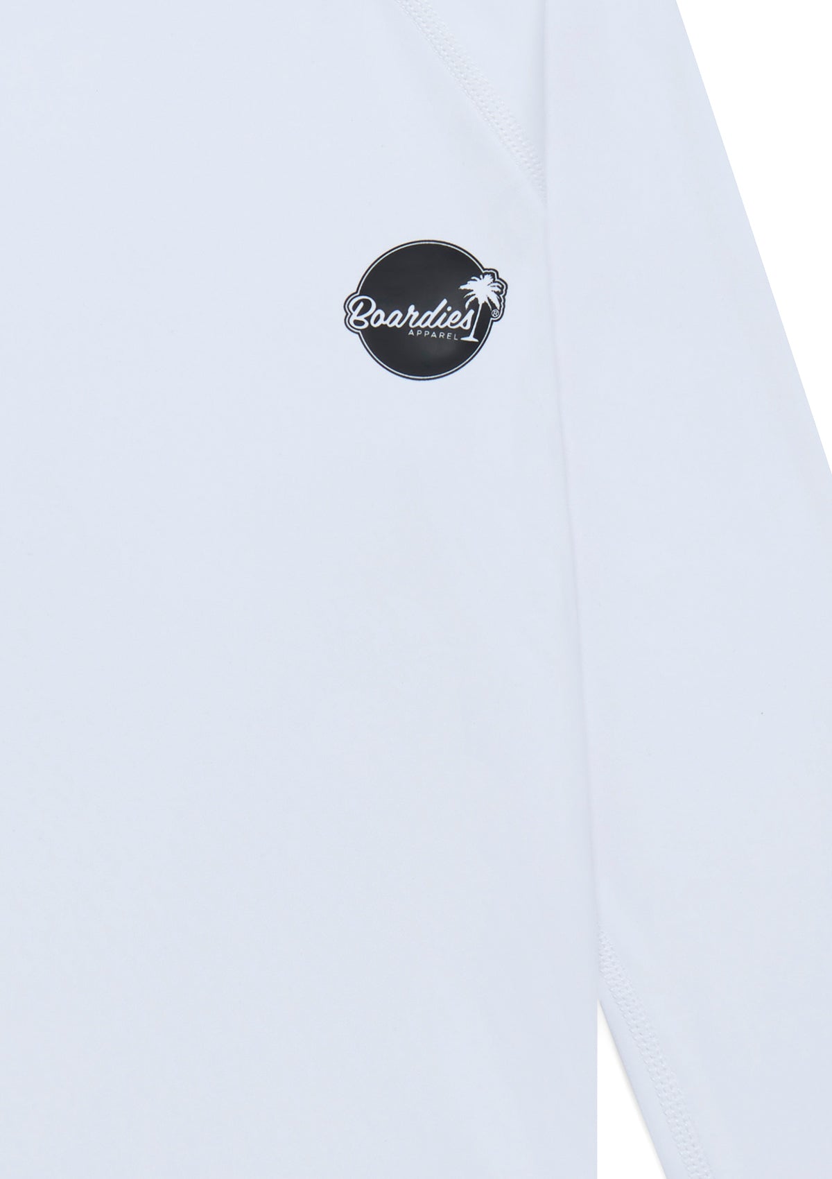 White Solid Rash Guard