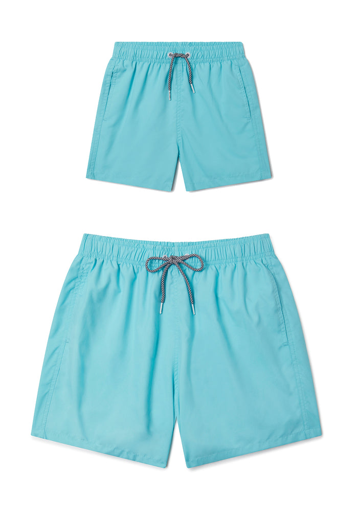 Bacalar Blue Swim Shorts - Father & Son Set