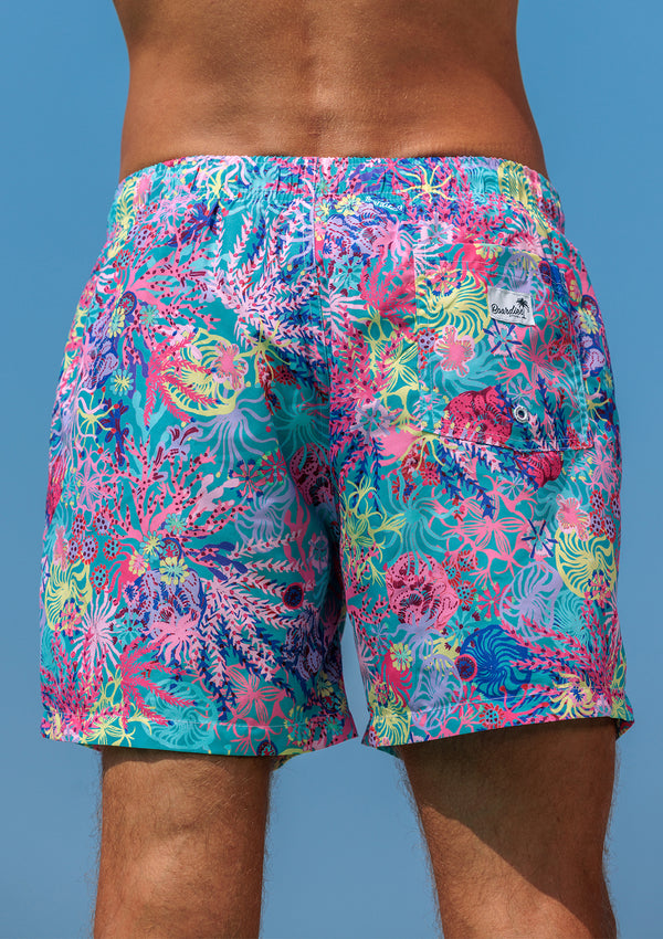 Coral Swim Shorts - Father & Son Set