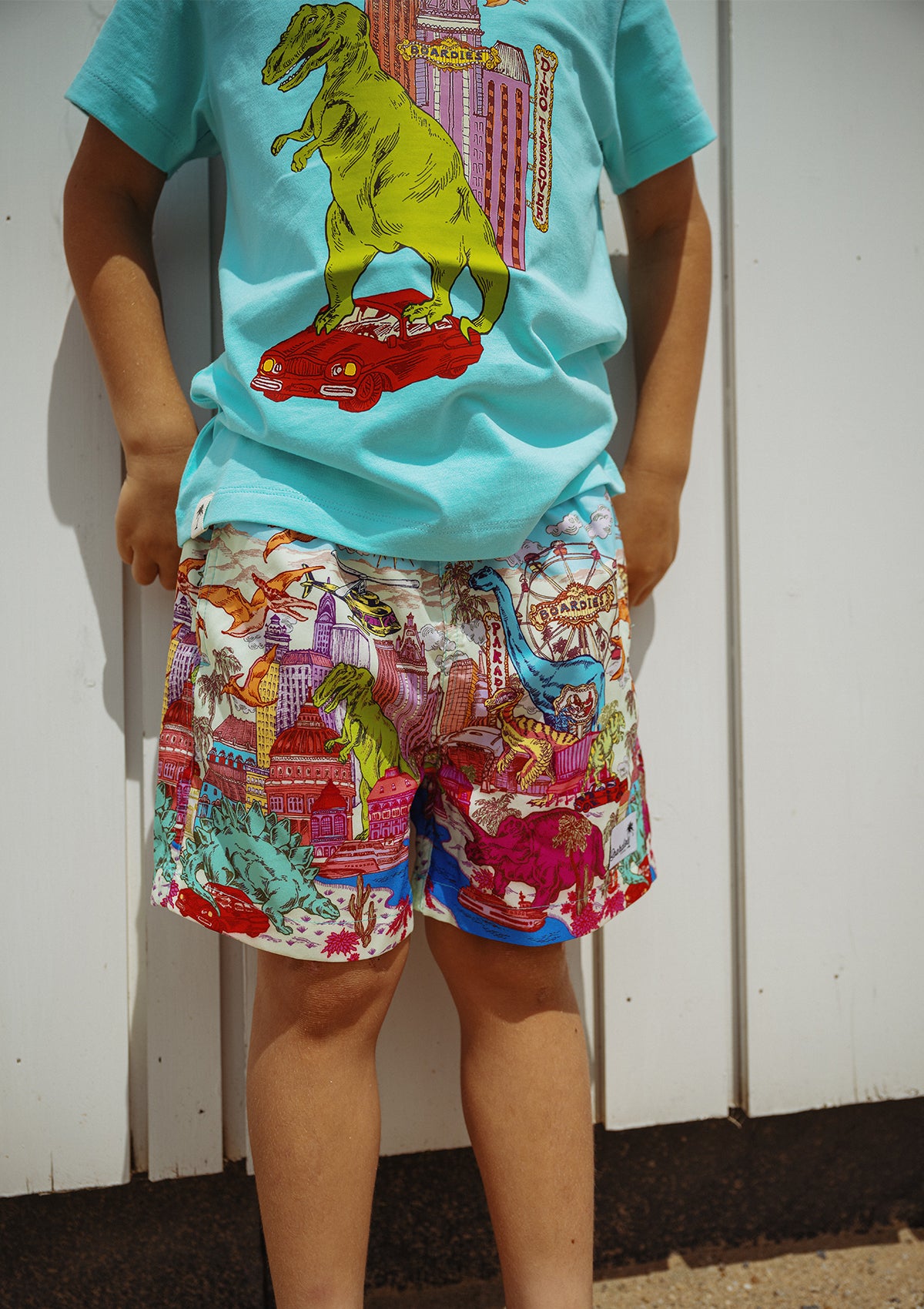 Dino Takeover Swim Shorts - Father & Son Set – Boardies®