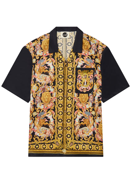 Boardies Men's Baroque Camp Shirt in Black