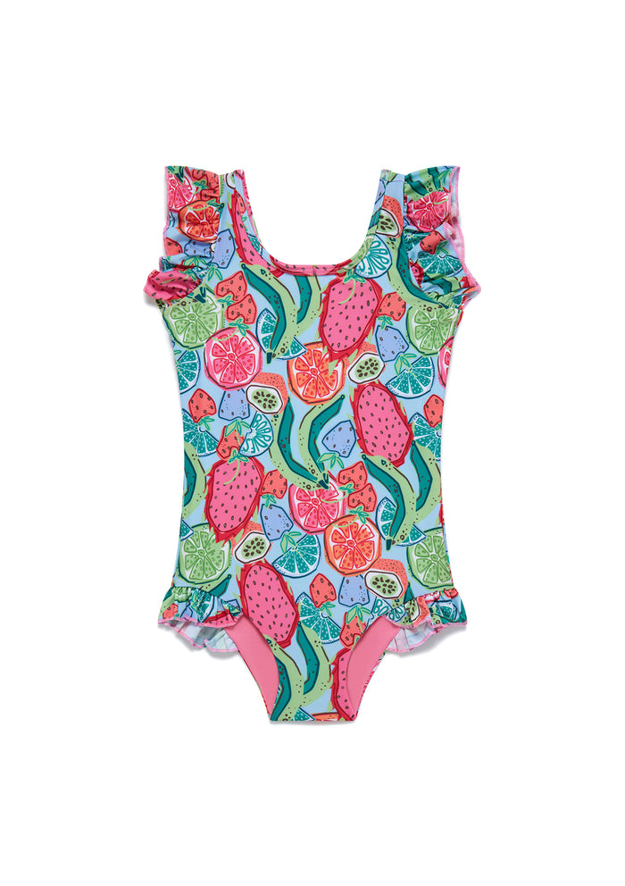 Ice & Slice Little Girls Swimsuit