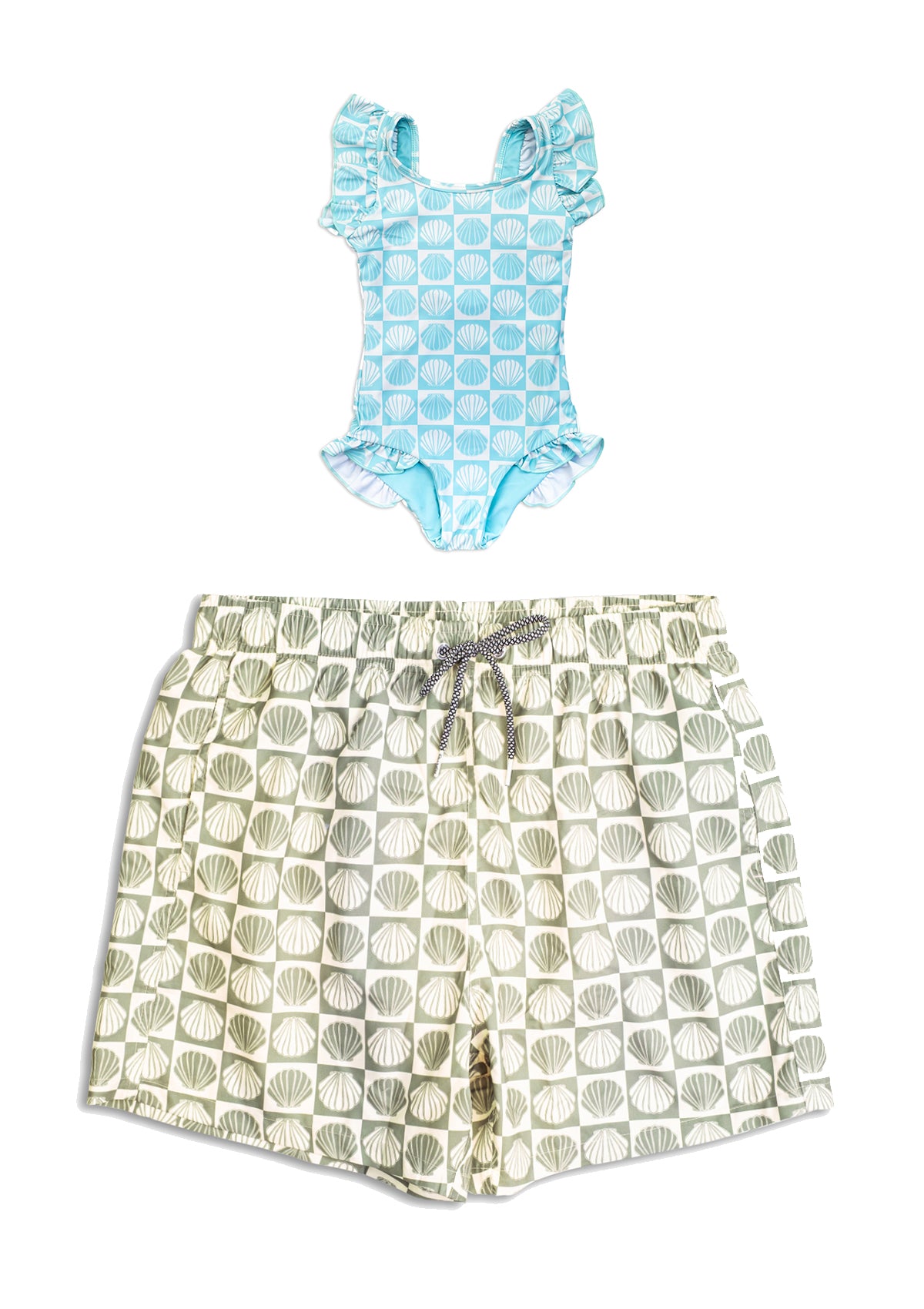 Ilfracombe Little Girls Swimsuit - Father & Daughter Set