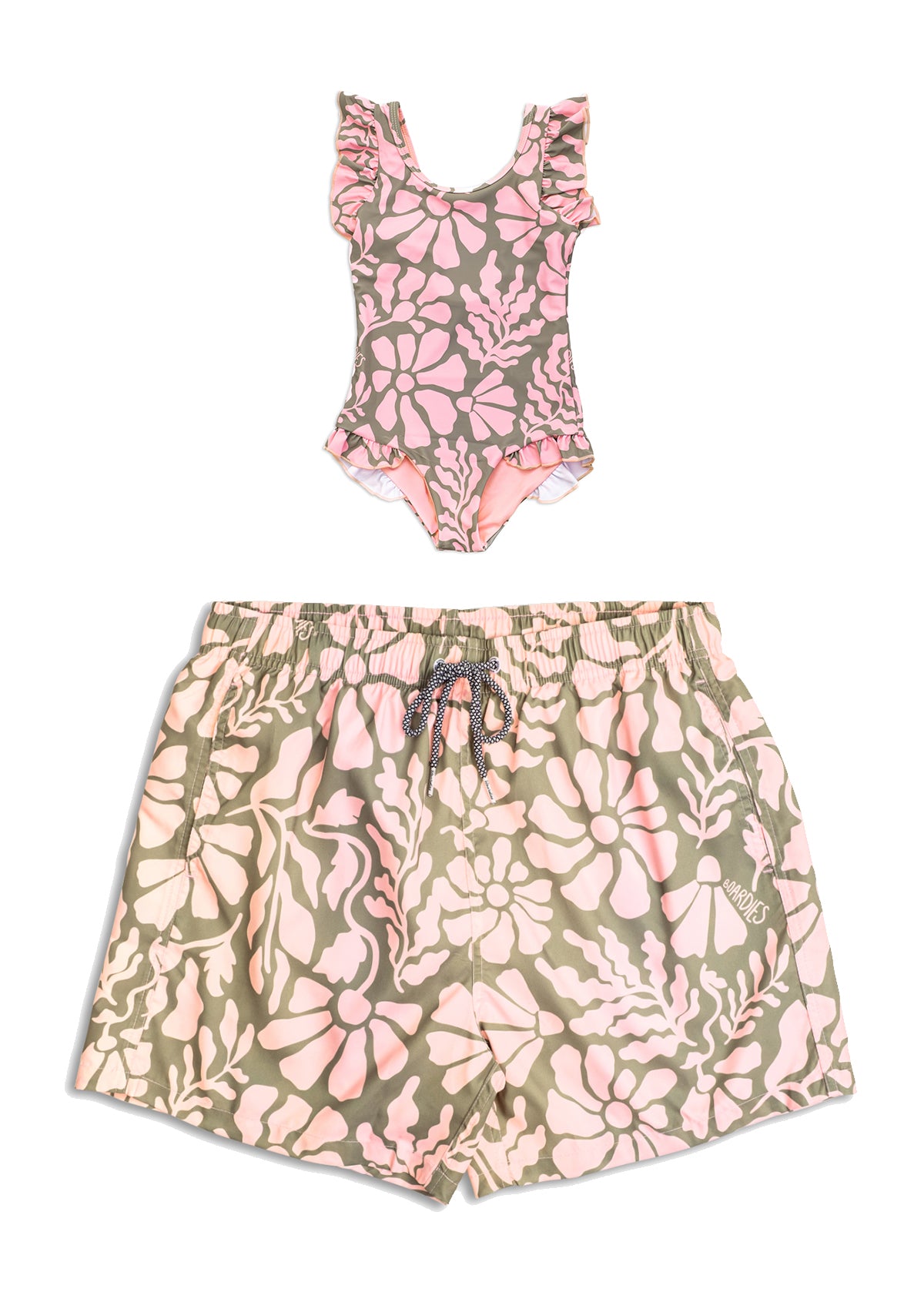 Melo Little Girls Swimsuit - Father & Daughter Set