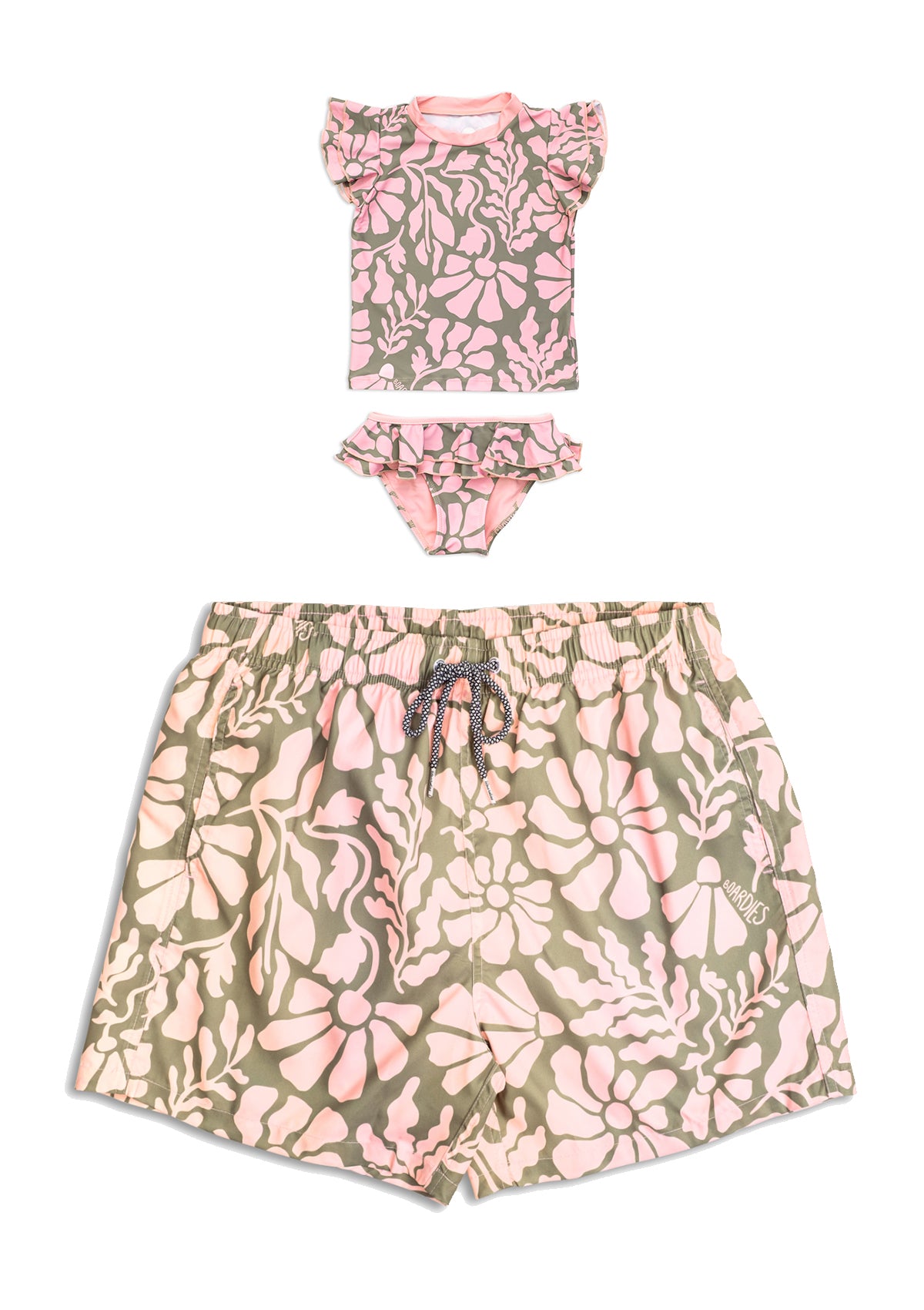 Melo Little Girls Rashie - Father & Daughter Set