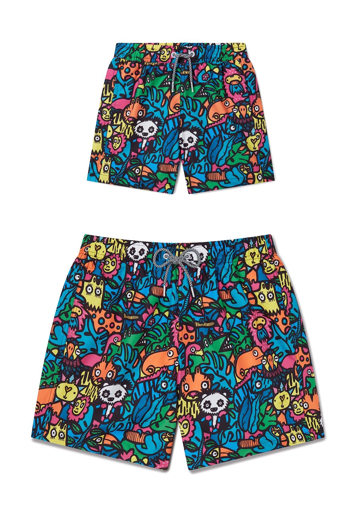 boardies Munday Jungle Swim Shorts - Father & Son Set