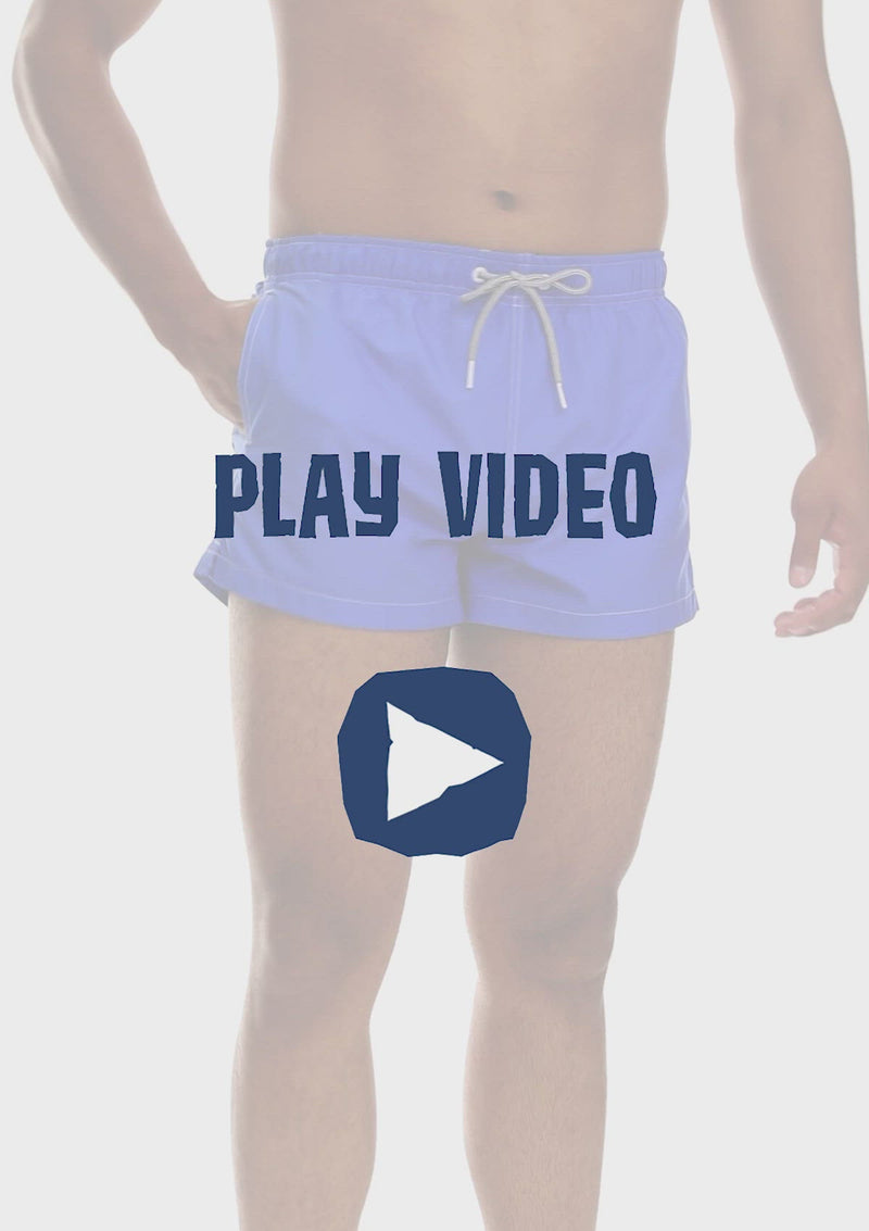 Boardies® SS22 Water Reactive Cobalt Shortie Swim Shorts - Try on Video
