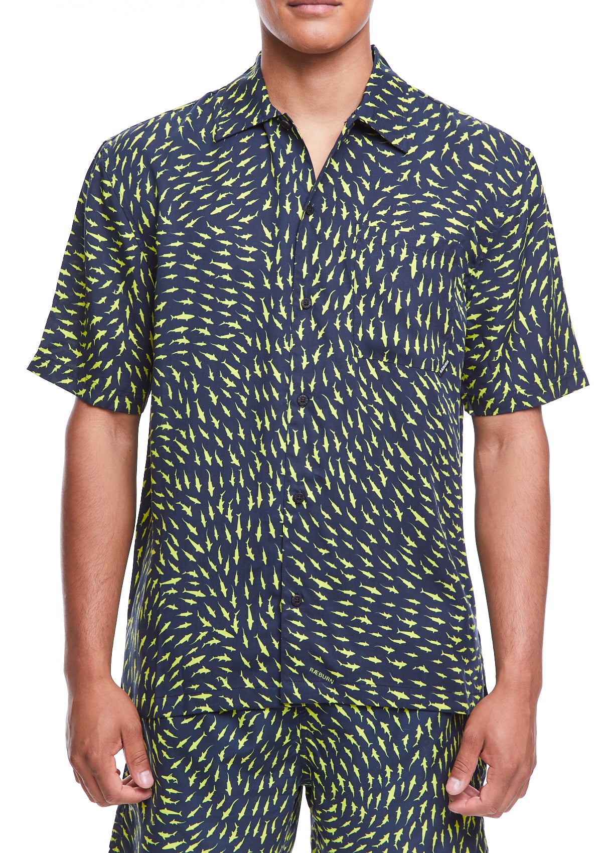 RÆBURN Sharks Yellow Shirt