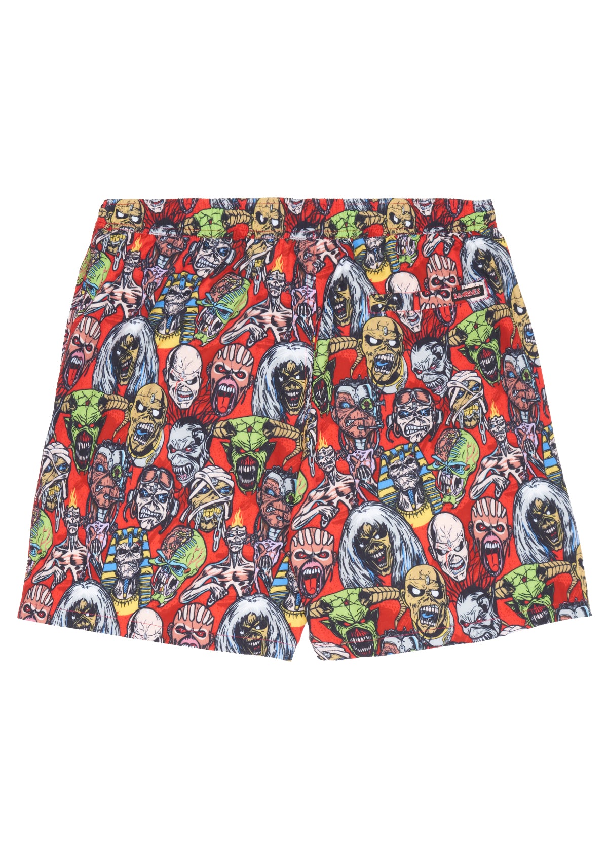 Boardies® X Iron Maiden Ed Heads Mid Shorts Back