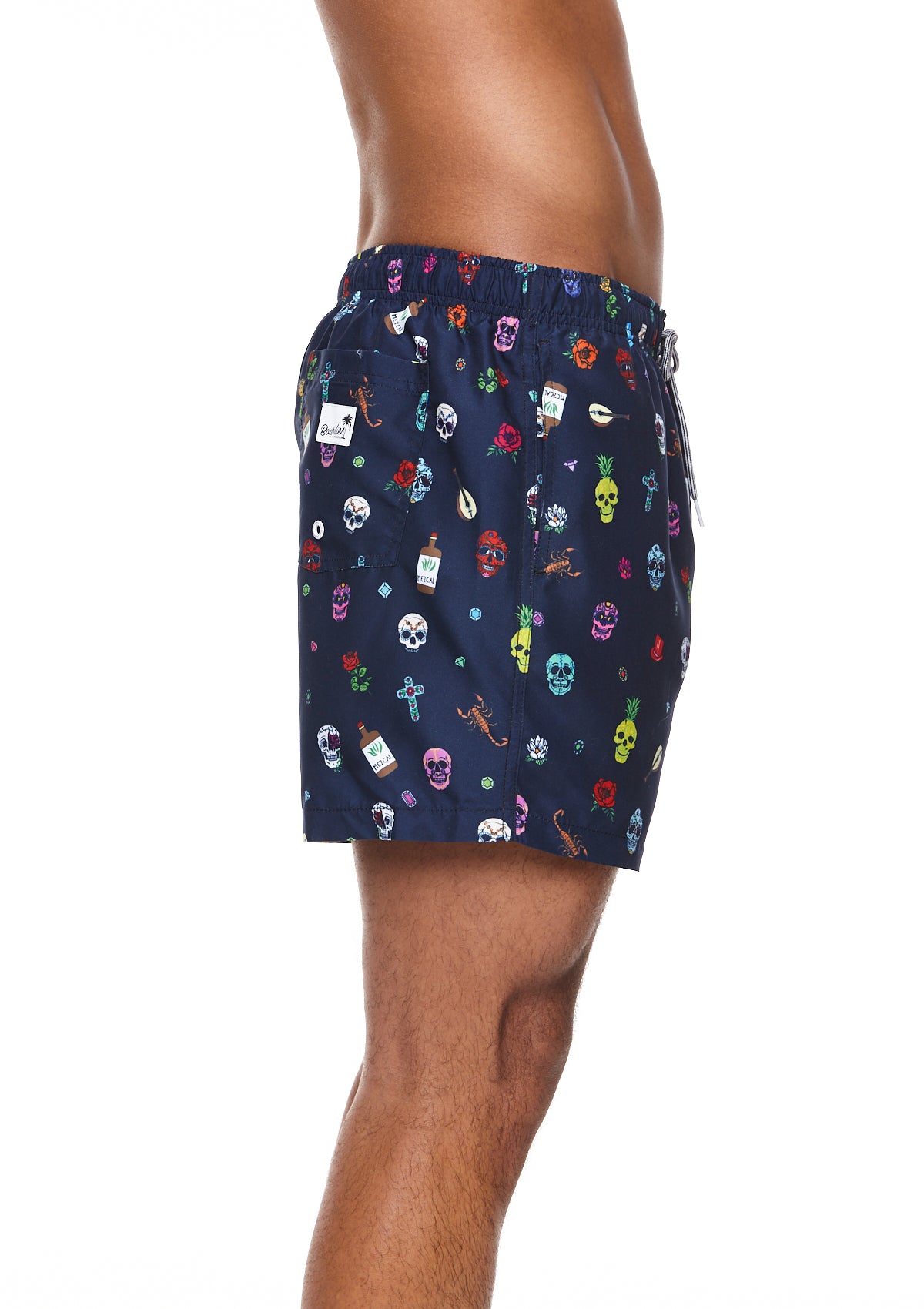 Boardies® Day of The Dead II Mid Length Swim Shorts