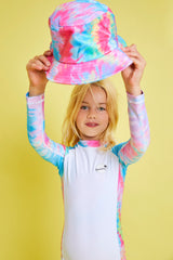 Kids Spiral Tie Dye Bucket Hat