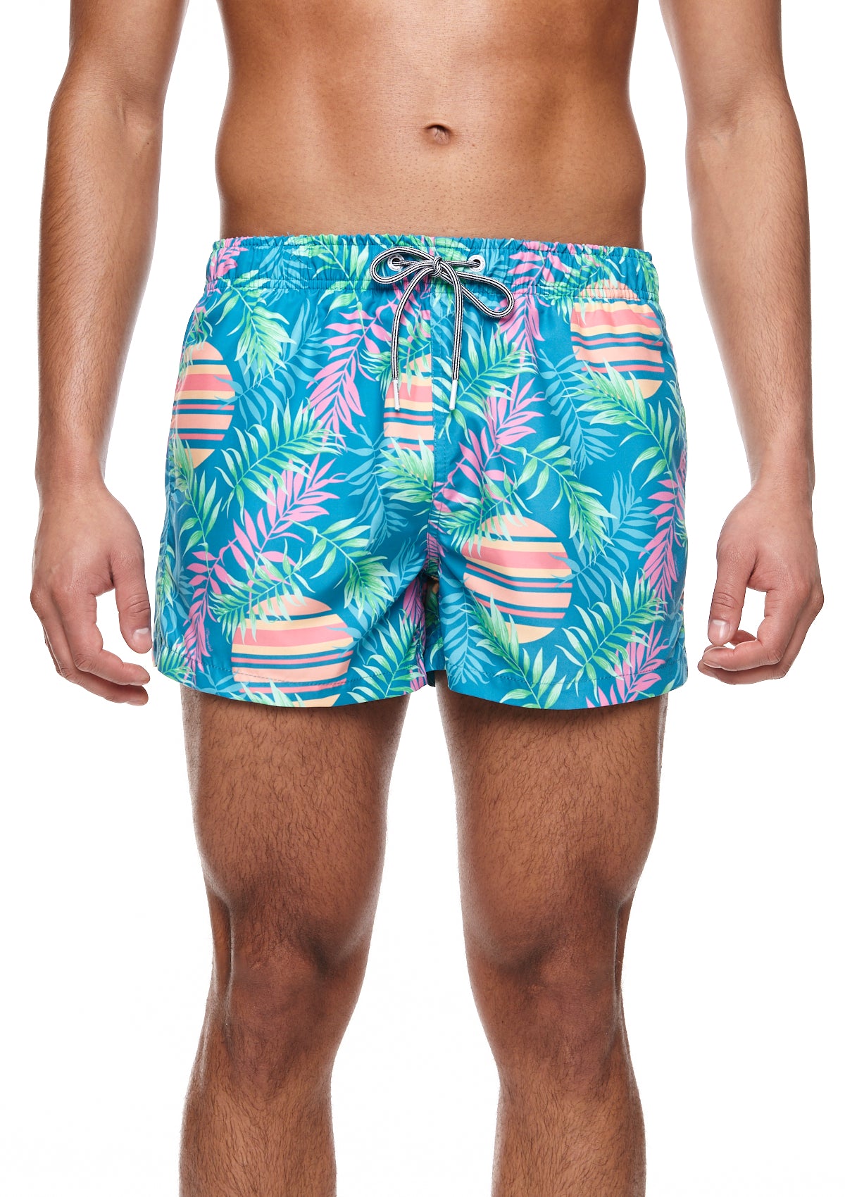 Boardies® Rising Palm Shortie Shorts Front