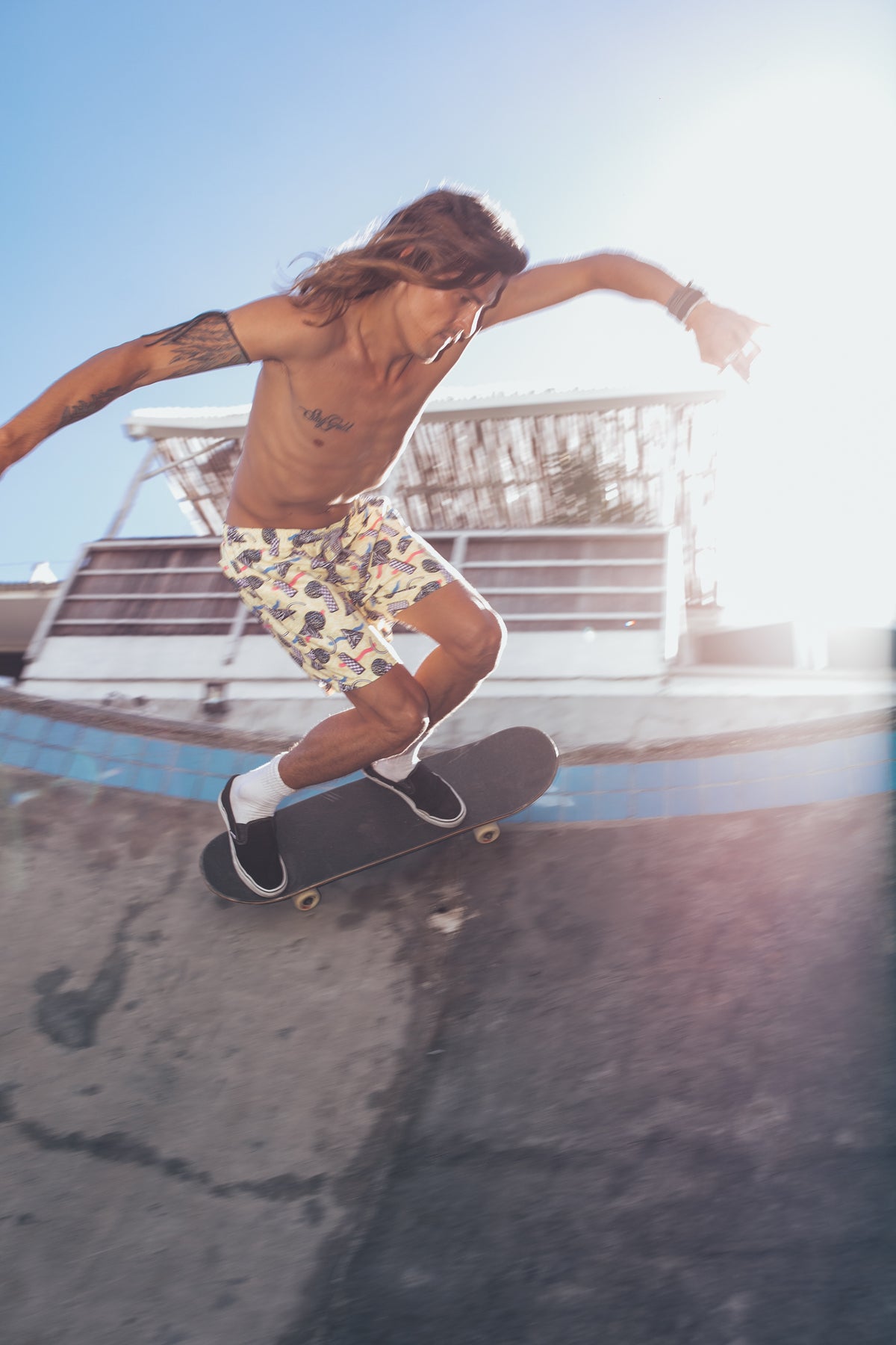 Boardies® Pool Tiles Mid Shorts Skateboard