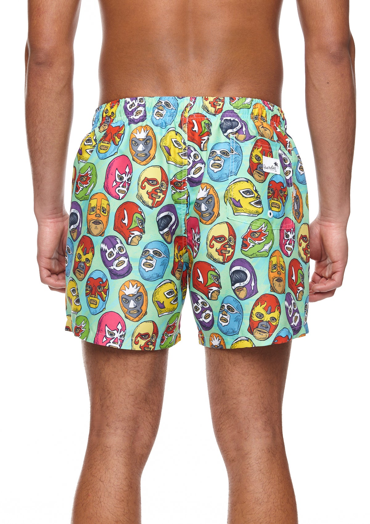 Boardies® Mexican Masks Mid Shorts Back