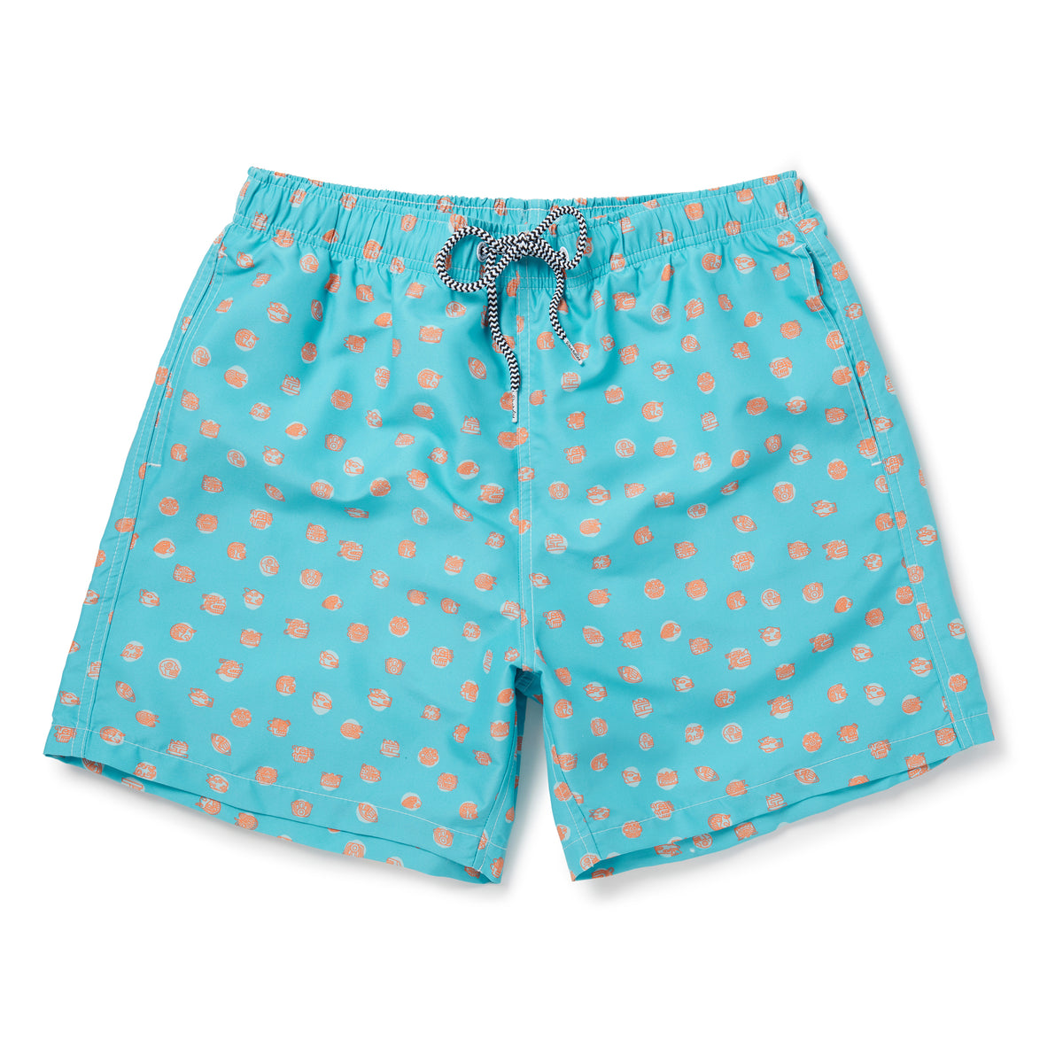 Boardies® Polka Maya Mid Shorts Flat Lay Front