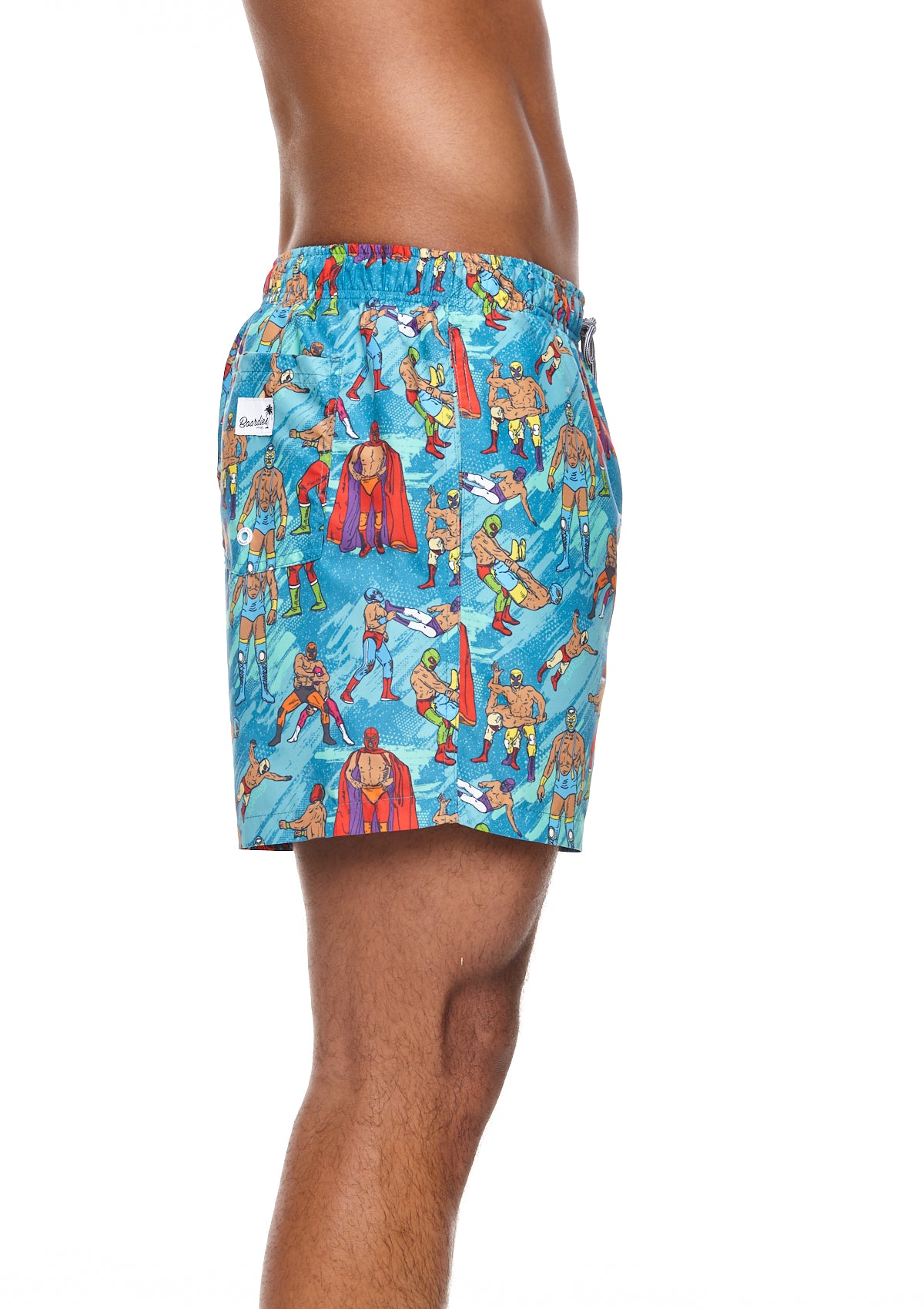 Boardies® Mexican Wrestlers Mid Shorts Side