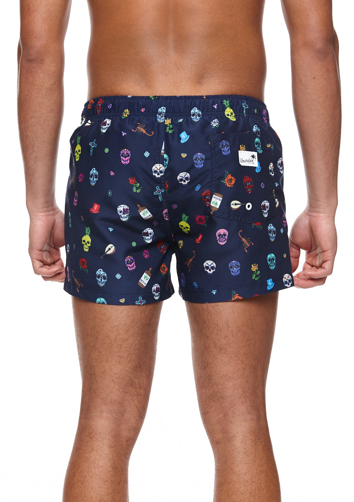 Boardies Day of the Dead Shortie Shorts Back