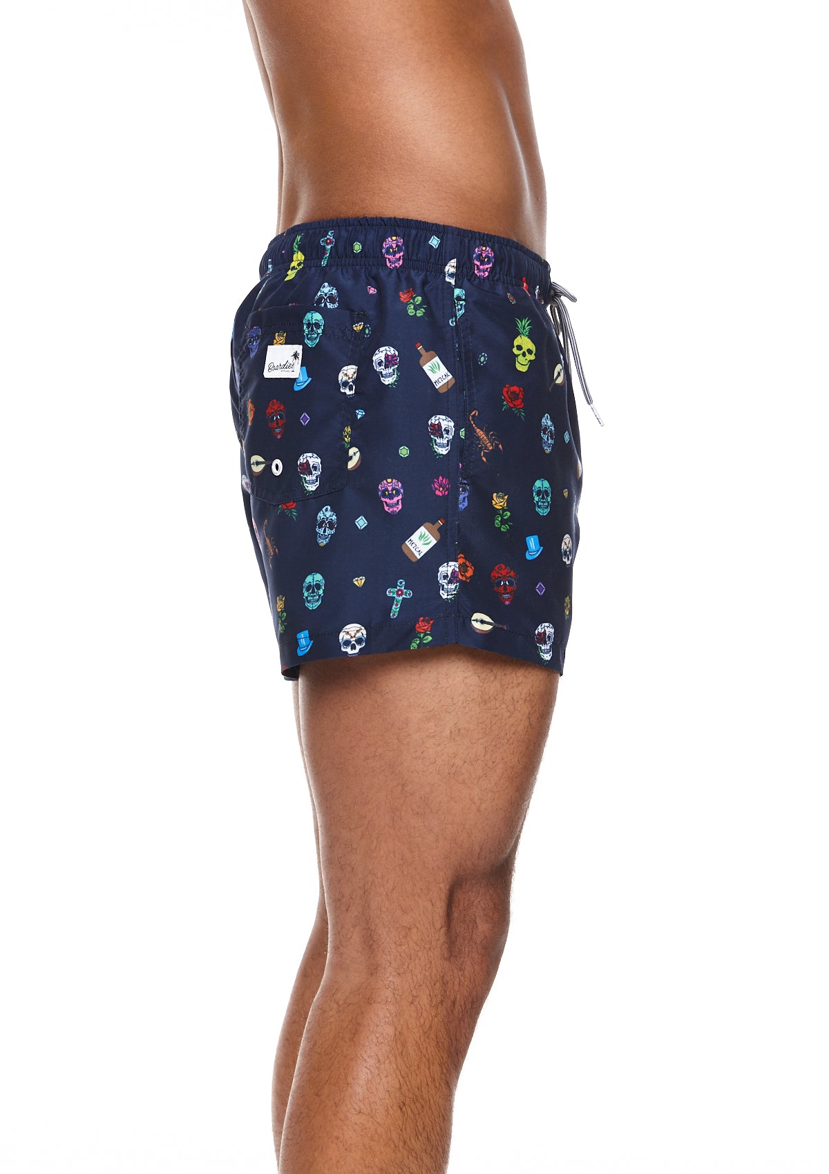 Boardies Day of the Dead Shortie Shorts Back 
