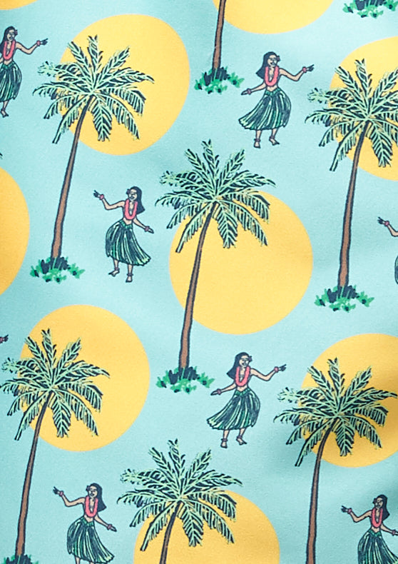 Boardies® Kids Hula Hula Print Detail Close Up
