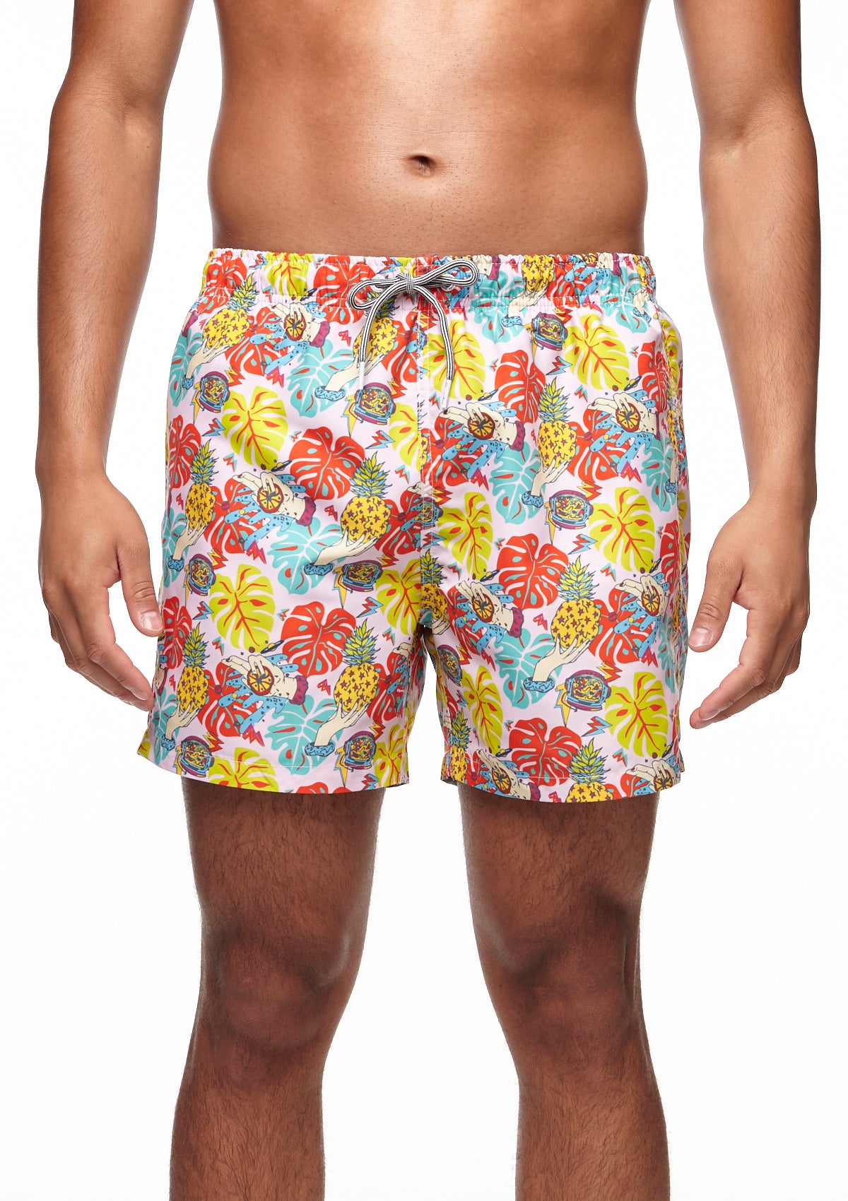 Boardies® Hand Plant Mid Shorts Front