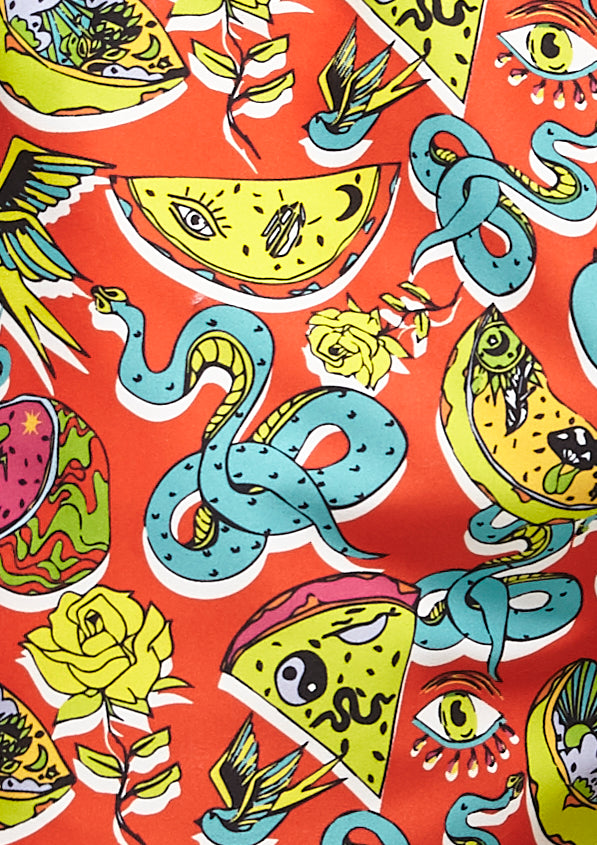 Boardies® Roller Snake Shorts Print Detail Close Up