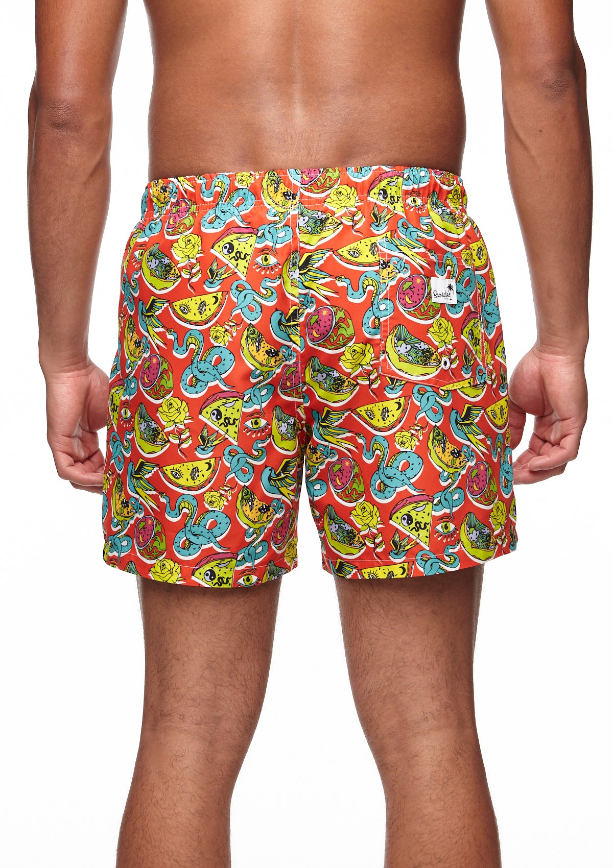 Boardies® Roller Snake Mid Shorts Back