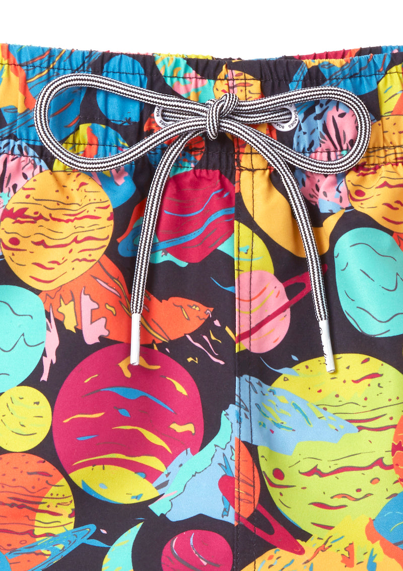Boardies Cosmic Disco Womens Short Front Print Close Up