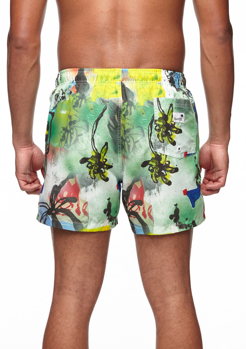 Boardies® Paint Palm Mid Shorts Back