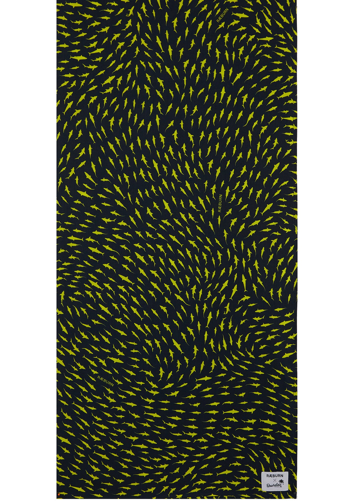 Boardies® X Raeburn Sharks Yellow Towel Flat Lay