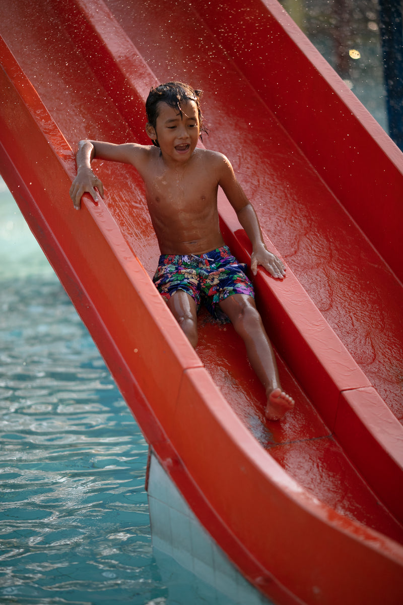 Boardies® Kids Jungle Swim Shorts Water Slide