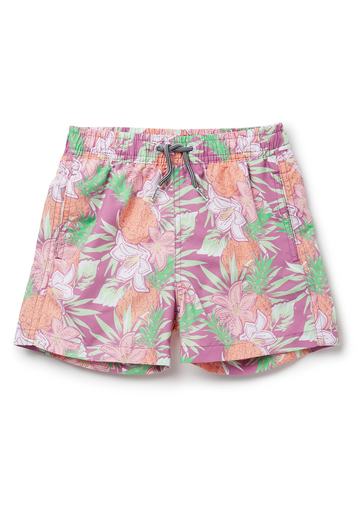 Boardies® Kids Aloha Shorts Flat Lay Front