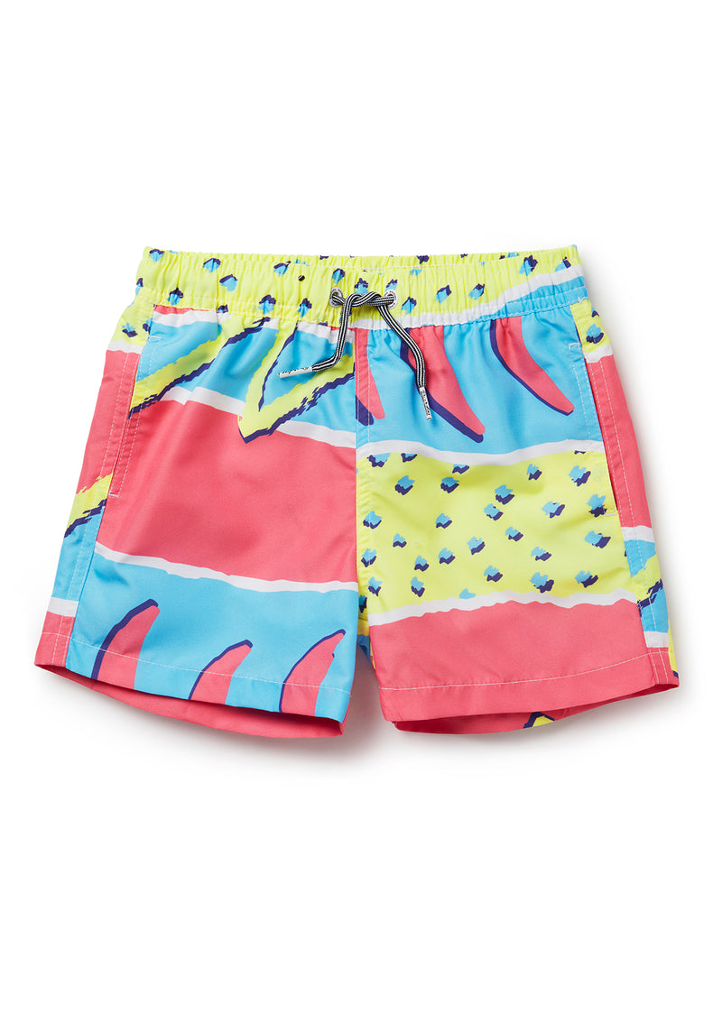 Boardies® Kids Fresh Prince Swim Shorts Flat Lay Front