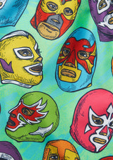 Boardies® Kids Mexican Masks Print Detail Close Up