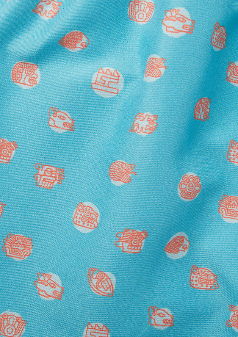 Boardies® Kids Polka Maya Print Detail Close Up