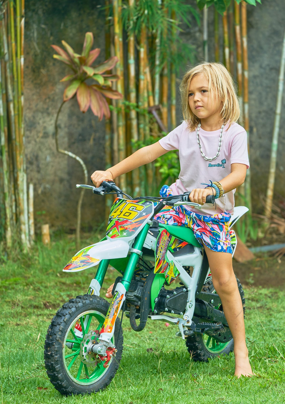 Boardies® Kids Dacosta Swim Shorts in Action