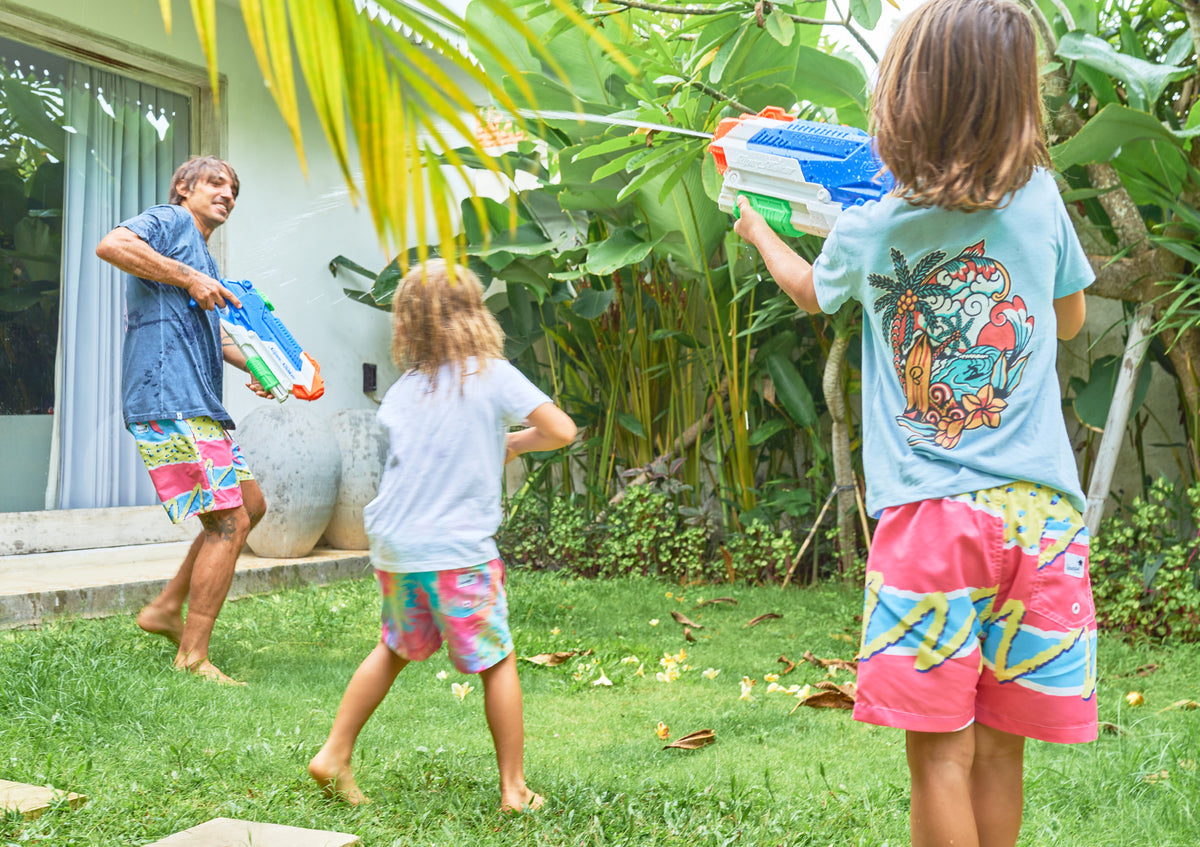 Boardies® Kids Eka Surf T-Shirt and Fresh Prince Swim Shorts