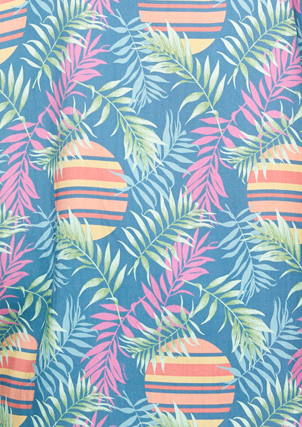 Boardies® Rising Palm Shirt Print Detail Close Up
