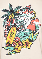 Boardies® Eka Surf T-Shirt Back Graphic Close Up