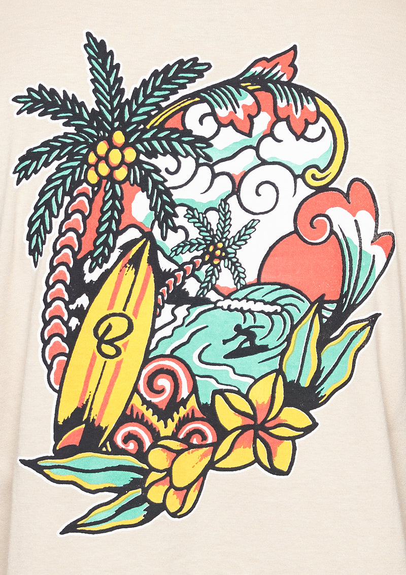Boardies® Eka Surf T-Shirt Back Graphic Close Up
