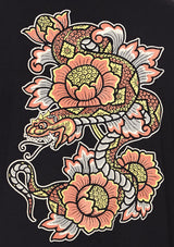 Boardies Bali Snake Crew Neck T-Shirt Graphic Close Up