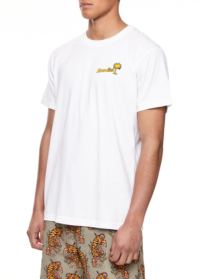 Boardies Bali Tiger Crew Neck T-Shirt Side Angle