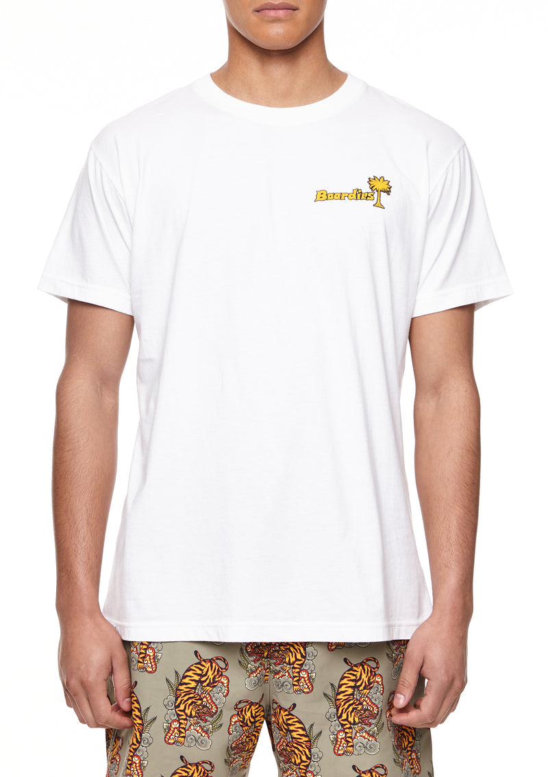 Boardies Bali Tiger Crew Neck T-Shirt Front