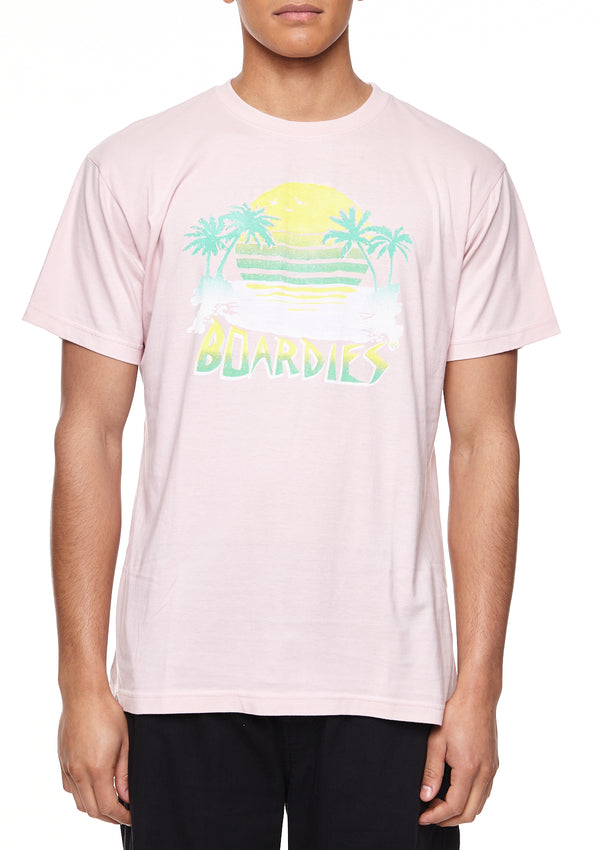 Boardies Sunset Crew Neck T-Shirt Front