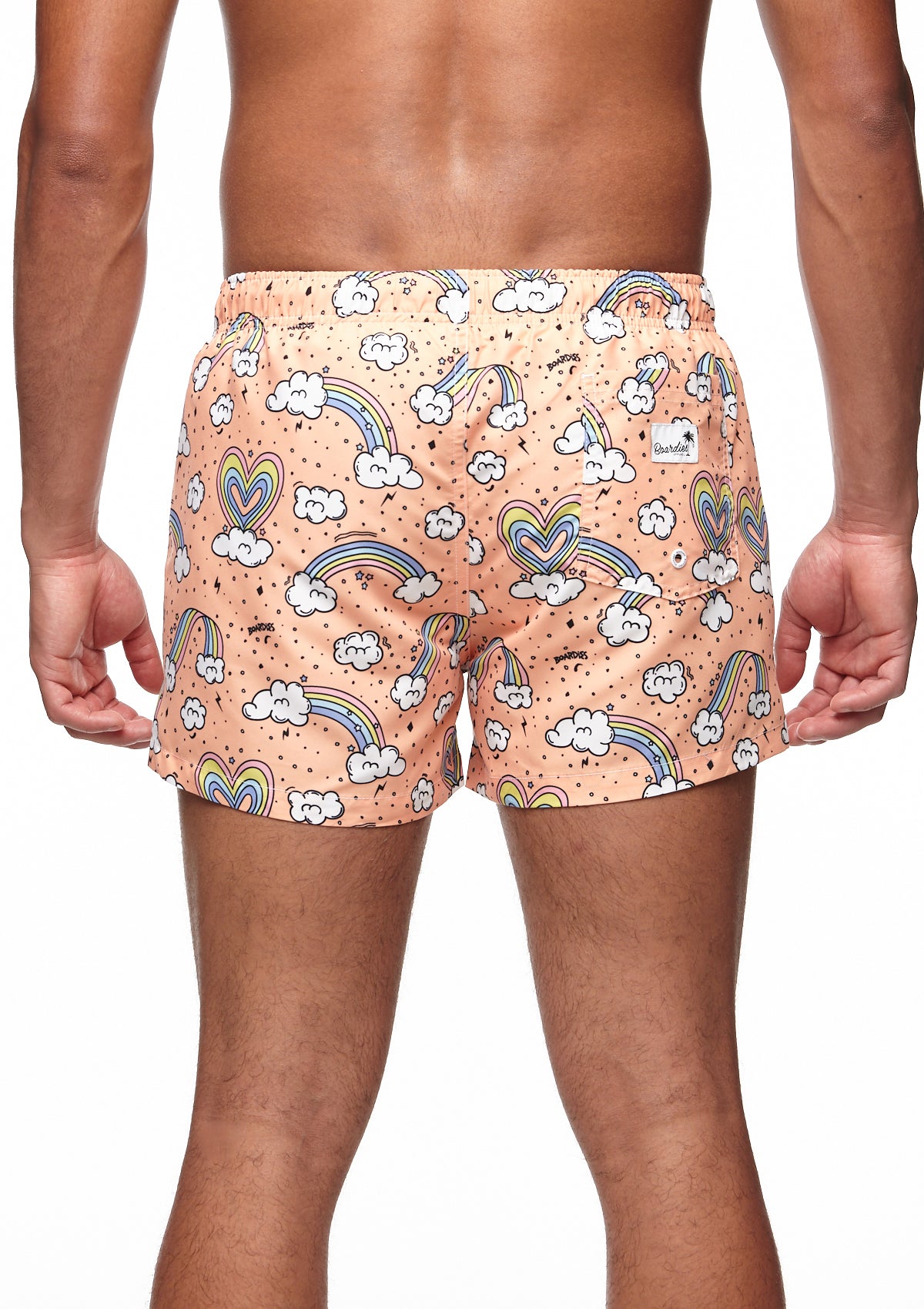 Boardies® Rainbows and Unicorns Shortie Shorts Back