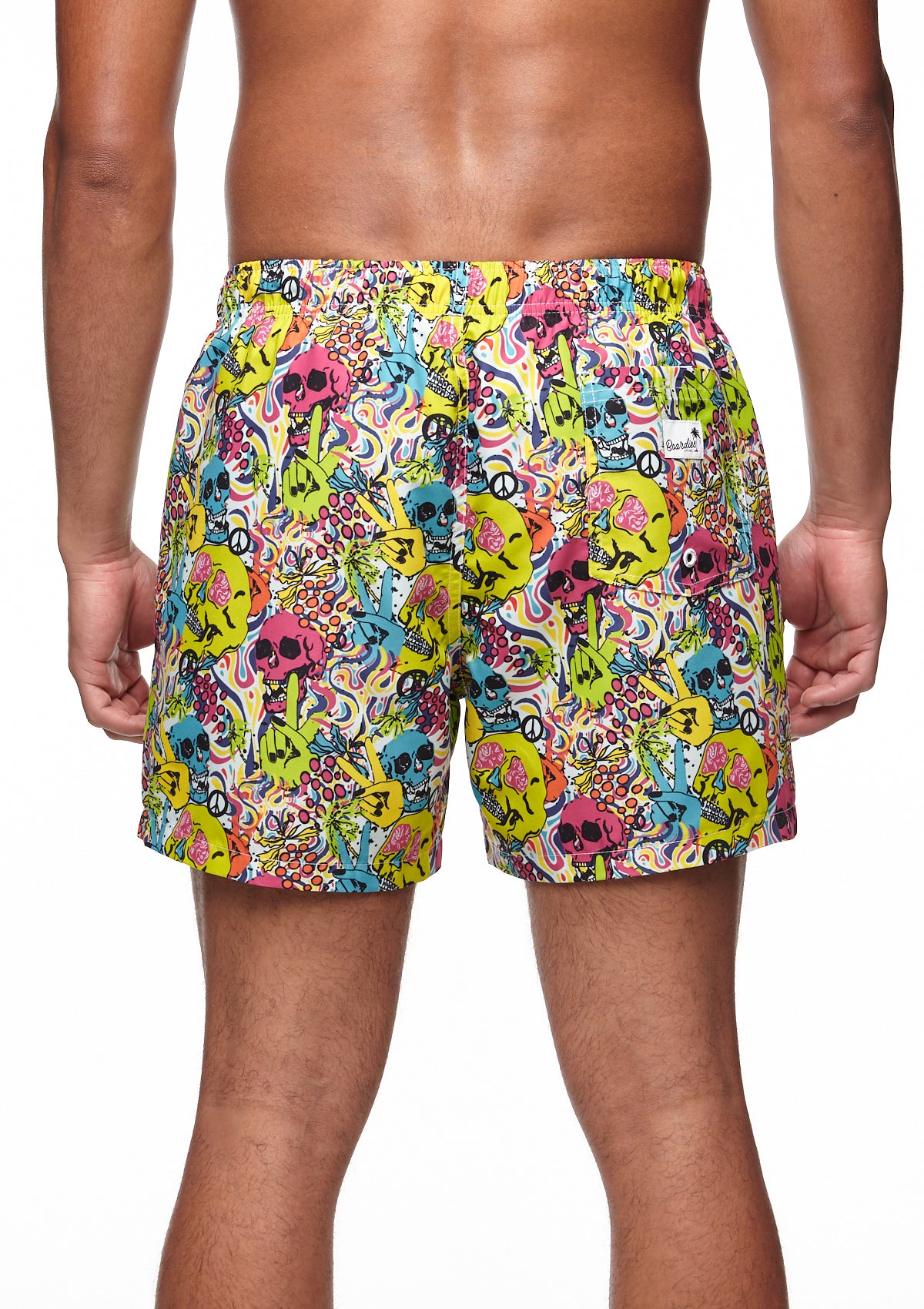 Boardies® Skull Grillz Mid Shorts Back