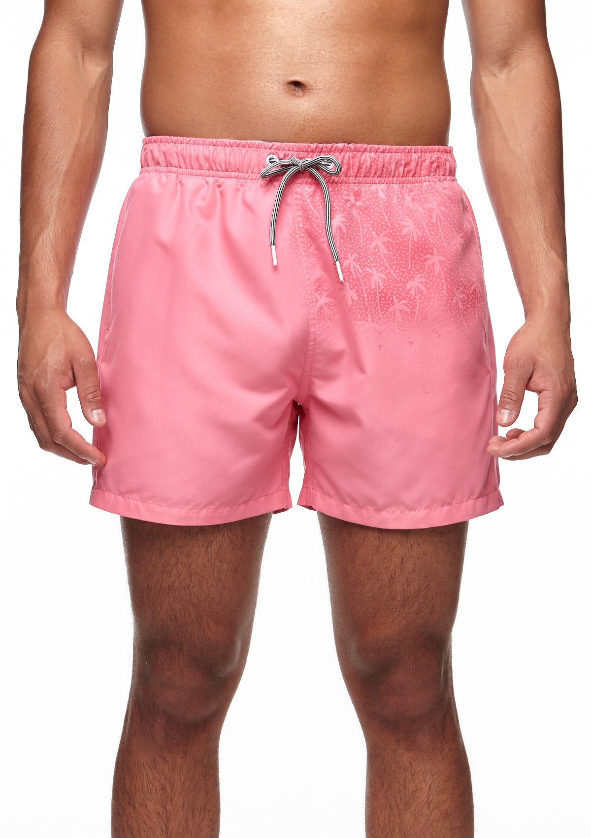 Boardies® Rose Pink Water Reactive Mid Shorts Palm Trees